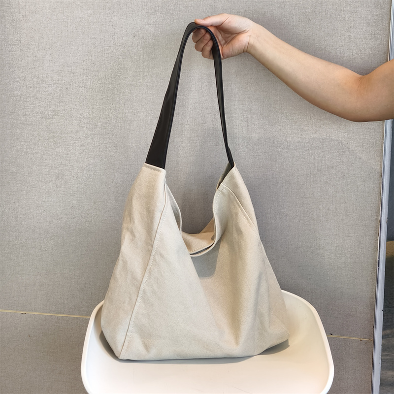 Regular Price Is over 300! Must-Have for Company Orders: Large-Capacity Canvas Shoulder Tote Bag, New Women's Bag, Casual Bucket Bag