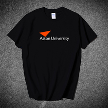 Aston University Aston University T-shirt short-sleeved souvenir color-blocked college style student cotton