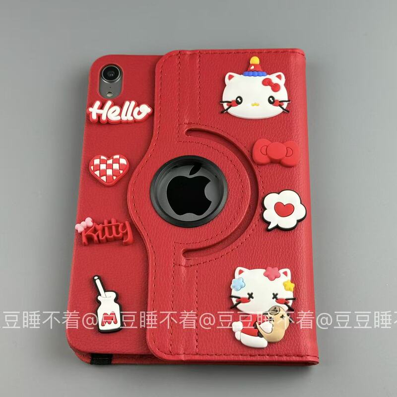 Little Red Riding Hood Hello Kitty 360-Degree Rotating Leather Case Suitable for iPad A16 Tablet Protective Case 9.7 Pro11 Rotating Shell 8Th/9Th Generation 10.2 Apple Air7/6/5 Anti-Drop 10.9 Half-Cover Ipad11 Little Red Riding Hood Hello Kitty 360-Degree Rotating Leather Case Suitable for iPad A16 Tablet Protective Case 9.7 Pro11 Rotating Shell 8Th/9Th Generation 10.2 Apple Air7/6/5 Anti-Drop 10.9 Half-Cover Ipad11