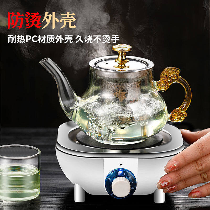 Boiling Tea Ware Glass Cooking Teapot Suit Electric Pottery Stove Burning Water Pot Home Thickening Tea Maker Kongfu Tea With Electric Teapot-Taobao
