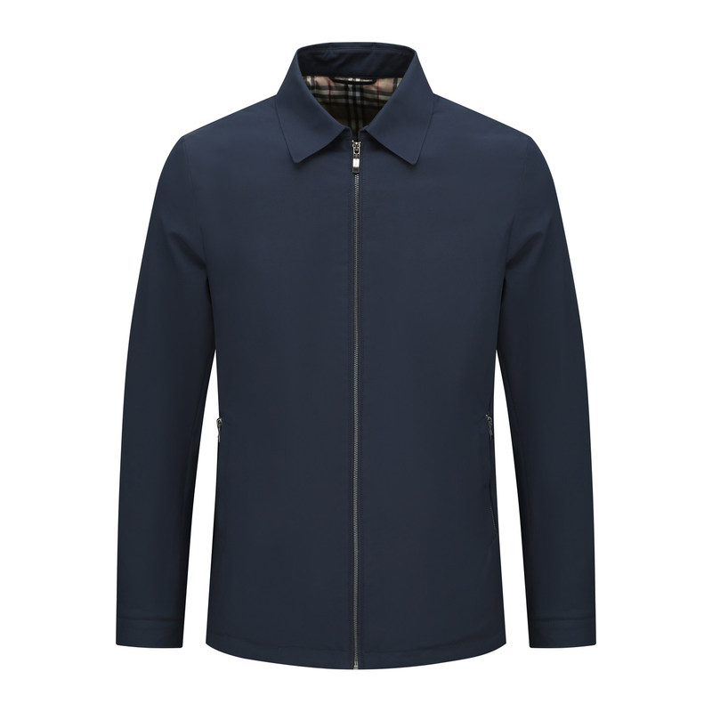 H1305 Winter Men's down Jacket White Goose down Business Casual Warm Windproof Jacket Blue