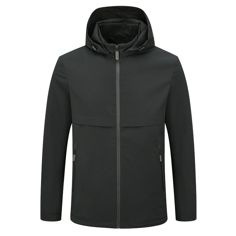 Dj167 Dream Home Light Luxury Simple Men's Jacket Spring and Autumn Detachable Hood Jacket Men's Zipper Front Jacket Dj167 Dream Home Light Luxury Simple Men's Jacket Spring and Autumn Detachable Hood Jacket Men's Zipper Front Jacket