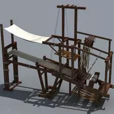 3Dmax Loom, Ancient Loom, Ultra-Fine Weaving Loom, Exhibition Hall Loom
