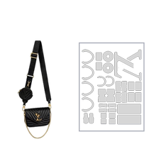 Suitable for LV New Wave Multi Pochette handbag wide shoulder strap chain three-in-one bag hardware film hardware protective film anti-wear buckle bag metal parts protection