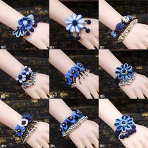 Yunnan tie-dye bracelet indigo-dye bracelet Yunnan Dali ethnic style tie-dye indigo-dye cloth bracelet rope bracelet