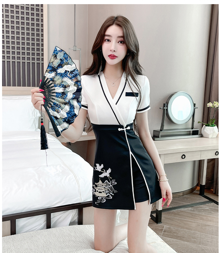 C3435 1120K VÁY ĐẦM LIỀN THÂN NỮ RUUREAG MÙA HÈ PHỤC CỔ CỔ ĐIỂN THỜI TRANG NỮ G04 SẢN PHẨM MỚI
