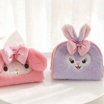 Ins Wind Day Department Cute Cartoon Butterfly Knot Little Rabbit Merleti Car Universal Paper Towels Cover of paper towels paper towels box