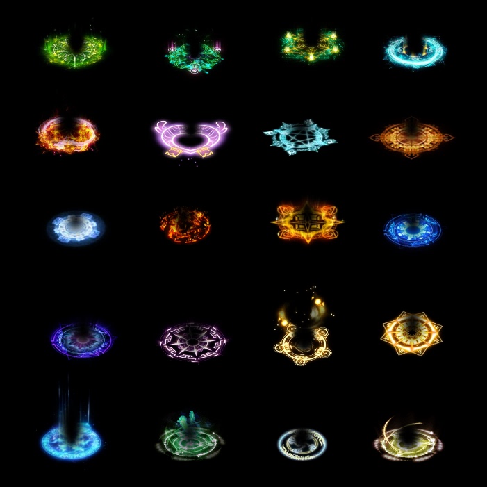 20 Legendary Aura Materials, Equipment, Character Surround Effects, Foot Light Circles, Character Aura Special Effects Materials