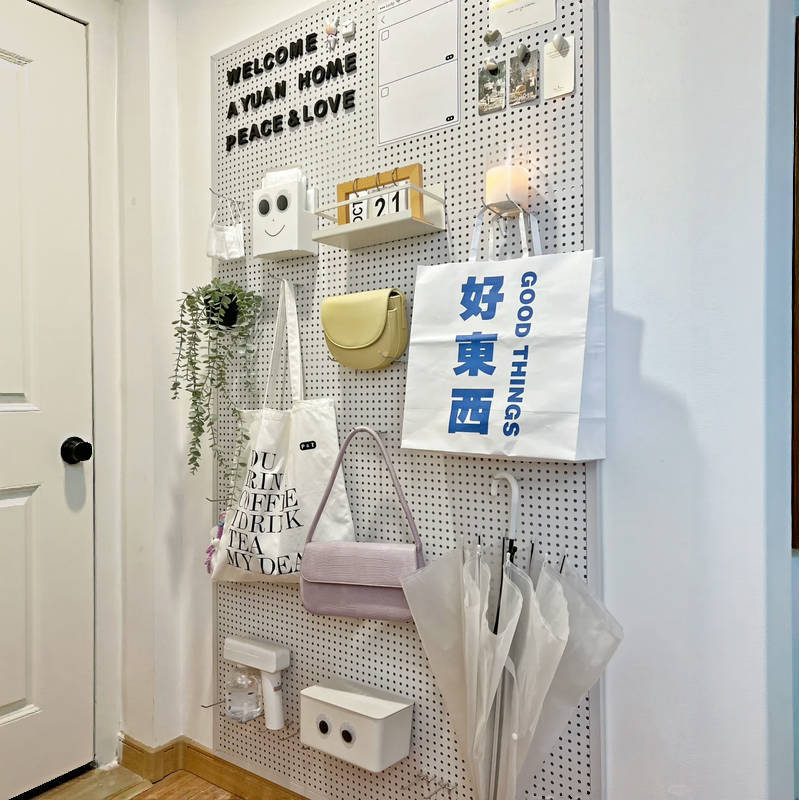 Hole board gaming wall partition bedroom storage rack study desktop home decoration desk storage rack display rack