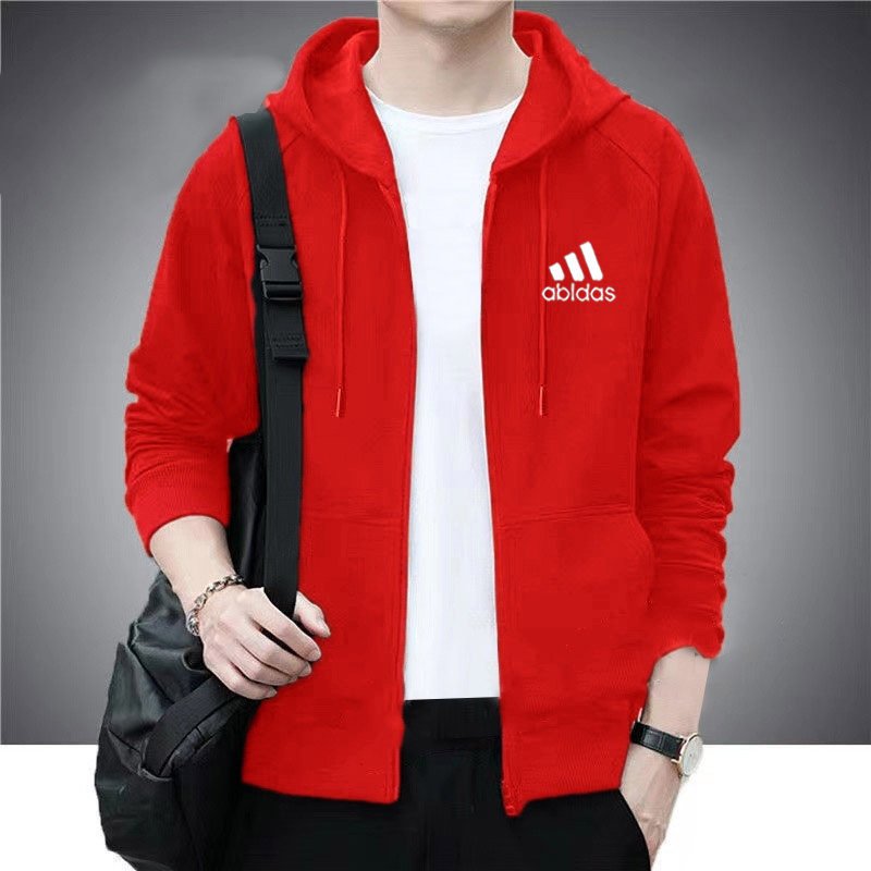 Autumn New Fashion Men's Casual Sports Zipper Cardigan Jacket Versatile Slim-Fit Daily Commute Thermal Sweatshirt