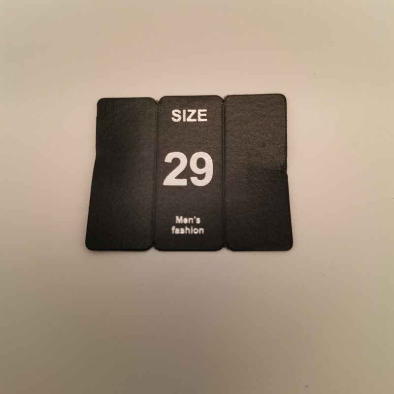 公版服饰通用腰卡休闲裤带胶尺码标现货服装辅料腰牌牛仔裤标签