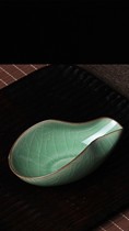 Celadon Tea Lotus Tea Ceramic Tea Appreciation Tea Shovel Retro Tea Spoon Kung Fu Tea Set Tea Art Tea Ceremony Creative Accessories