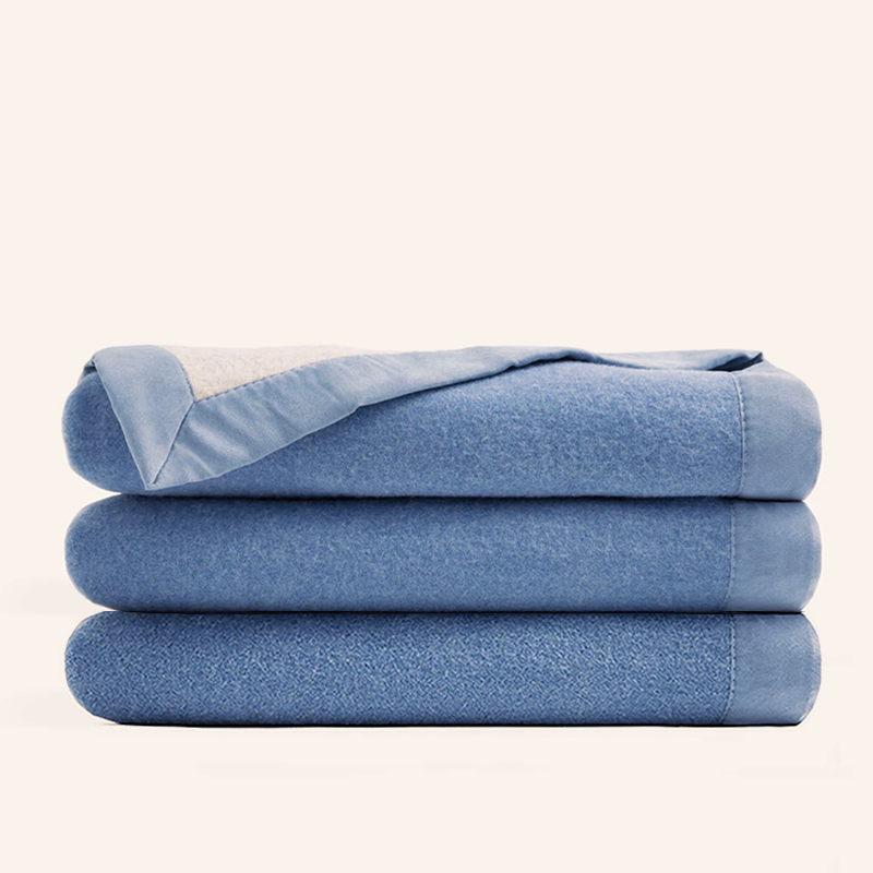 Yangboshi Wool Blanket, Solid Color, 100% Merino Wool Throw Blanket, Thickened Bedroom Blanket, Spanish Foreign Trade Export