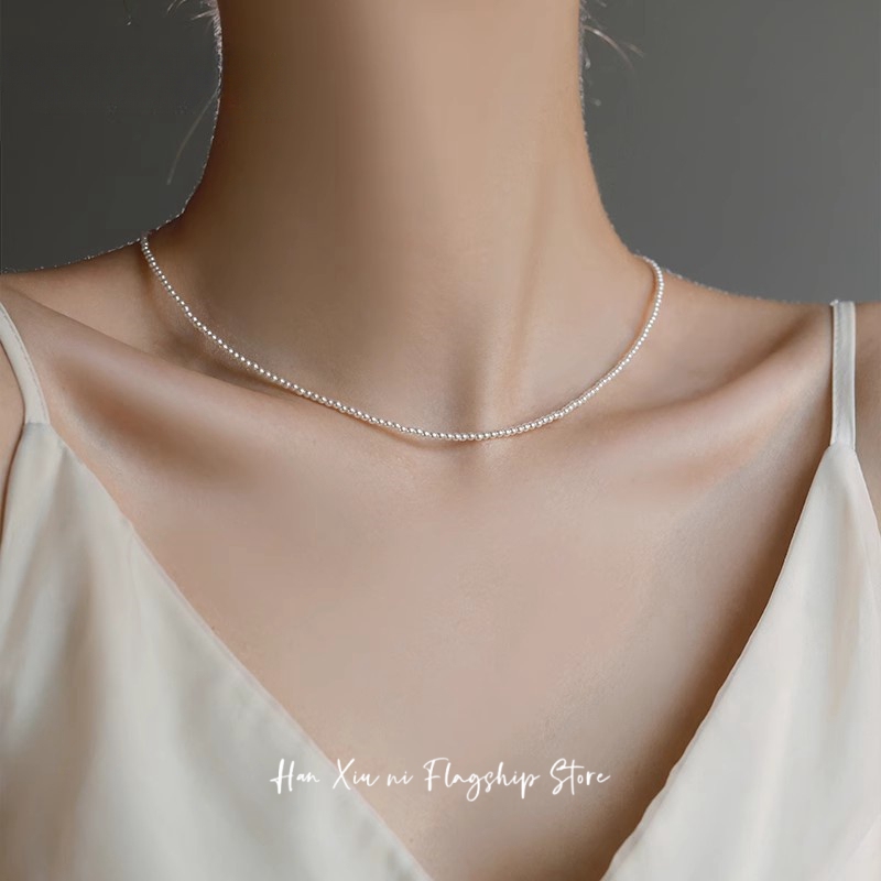 Can'T Hide It Anymore Zhao Lusi Same Style 23mm Genuine Swarovski Baby Pearl Necklace Perfectly Round Strong Luster Collarbone Necklace