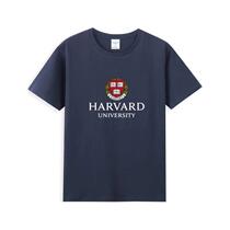 The prestigious Harvard University T-shirt commemorative uniform Harvard University T-short pure cotton short-sleeved