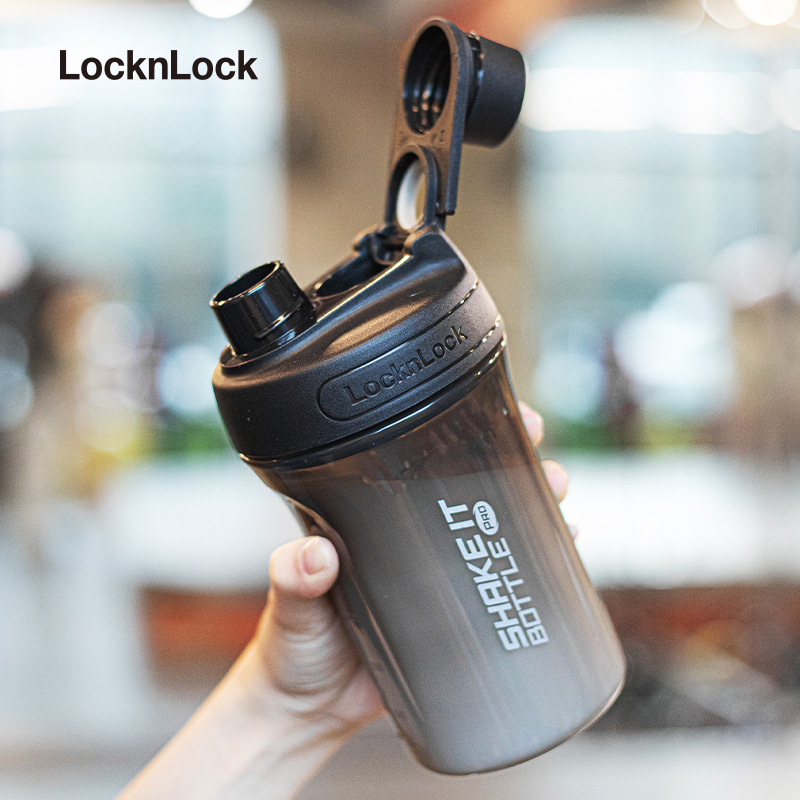 Locknlock Shaker Cup Fitness Protein Powder Water Bottle Official Sports Mixing Cup Large Capacity Jug for Men