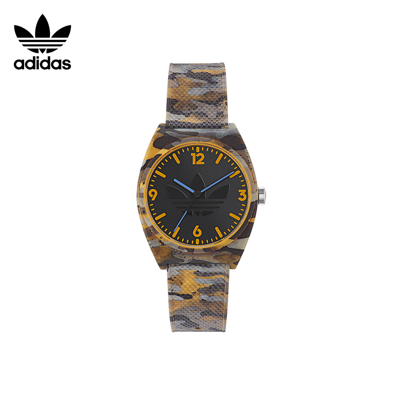 Adidas Originals Adidas Trefoil Fashion Street Camouflage Quartz Watch for Men and Students Adidas Originals Adidas Trefoil Fashion Street Camouflage Quartz Watch for Men and Students