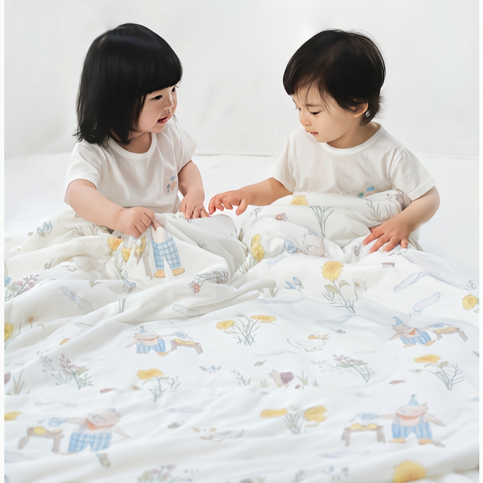 瑞福贝贝婴儿夏凉被盖毯宝宝冰丝毯薄款儿童空调被新生儿