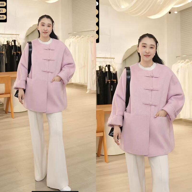 [Design Director Ran Jie] - Camel Wool Coat, Mid-Length, Thickened