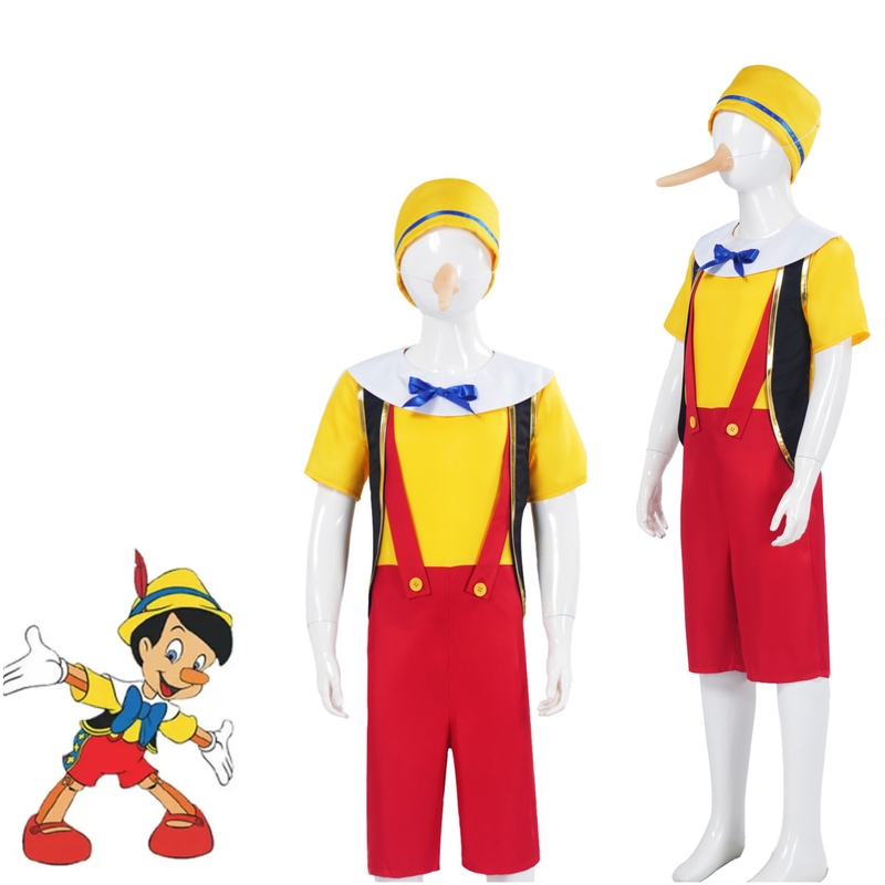 Halloween Cosplay Long-Nosed Pinocchio Costume Pinocchio and the Magic Lamp Cosplay Costume