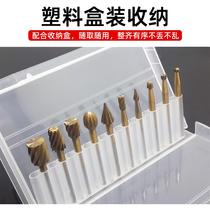 Woodworking rotary file 3 high-speed steel milling cutter drill bit wood slotting carving electric no brand moving head