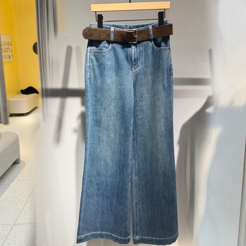 Ainuosi Women's Genuine 2026 Autumn New Versatile High-Waisted Straight-Leg Pants Slightly Flared Jeans for Women Br323127 Ainuosi Women's Genuine 2026 Autumn New Versatile High-Waisted Straight-Leg Pants Slightly Flared Jeans for Women Br323127
