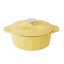 Conning crystal glaze 3L enamel pan cooking pot soup auxiliary food braised pan 2977