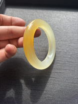 58 fine yellow dragon jade bracelets old material fully jade with yellow dragon jade national inspection certificate