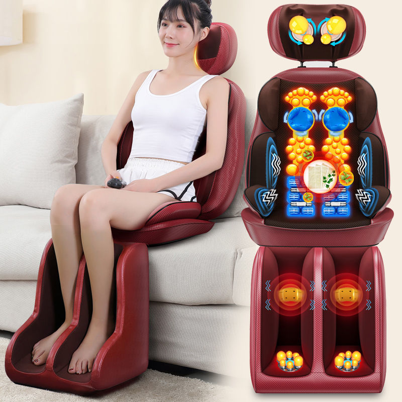 Massager fully automatic kneading full body cervical spine massager neck shoulder back waist hip multifunction massage chair cushion-Taobao