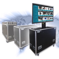 Hong Kong flight case customized LCD TV 50 55 inch transport protection electric lift aluminum alloy aviation