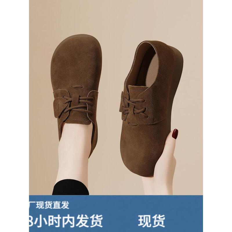 Vintage Birkenstock-Style Women's Flat Shoes with Soft Soles, 2025 New Spring Multifunctional Casual Lace-Up Shoes for Moms Vintage Birkenstock-Style Women's Flat Shoes with Soft Soles, 2025 New Spring Multifunctional Casual Lace-Up Shoes for Moms