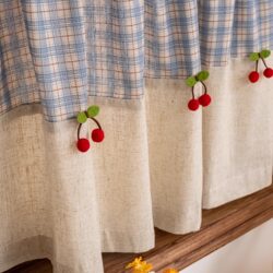Curtain Decoration Accessories Small Jewelry Red Cherry Pin Pendant Kidsren's Room Bay Window Arrangement Lace Decoration