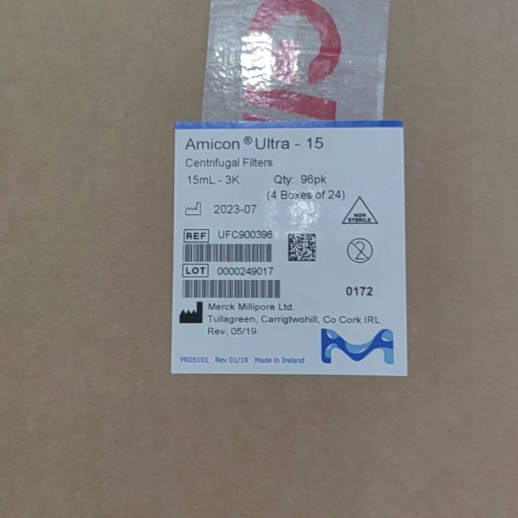 默克milliporeUFC9000396离心过滤装置3kDa 分子量15mL样品体积