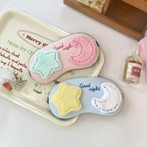 Childrens eye mask for sleeping girls cute star and moon fairy blackout ice and hot compress to relieve fatigue female student dormitory