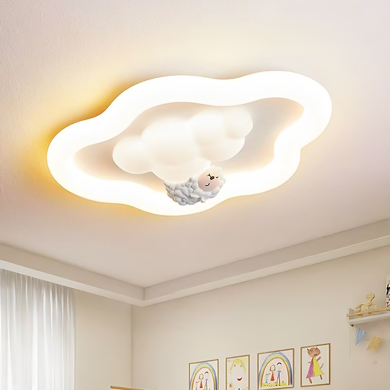 Children's Room Ceiling Light, Cream Style Creative Cloud Light, Full Spectrum Eye Protection Master Bedroom Ceiling Light, 2026 New Model