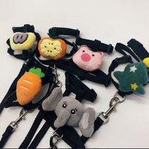 Creative and cute pet leash dog chest harness accessories small dog going out I-shaped harness dog walking rope