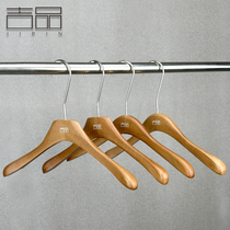Clothes store special non-slip seamless oak clothes support trouser clip walnut solid wood womens high-end wooden trouser rack