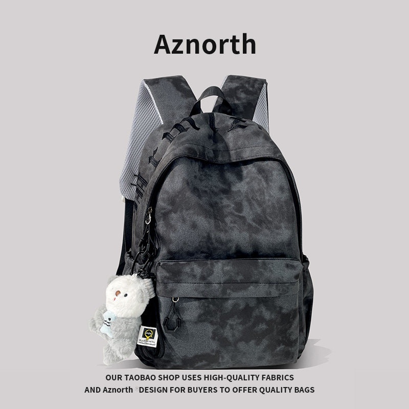 Azn New Product Backpack for Men, Lightweight, Trendy, Casual, Suitable for Junior High, High School, and College Students, Large Capacity School Bag 4.2