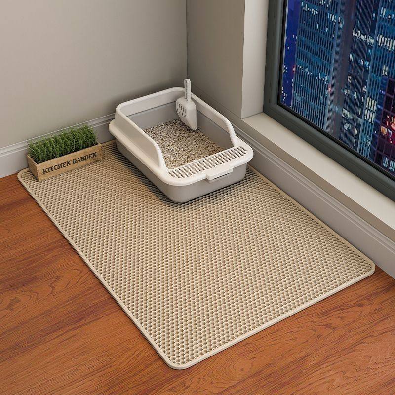 Xinjiang Tibet Cat Litter Mat Cat Litter Basin Anti-Splash Mat Oversize Double Filter Anti-Out Sand Control Sand Mat-Taobao