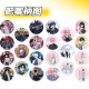 58mm Badge Stickers Featuring Hatsune Miku, Line Art Puppy, and Time Agents Characters