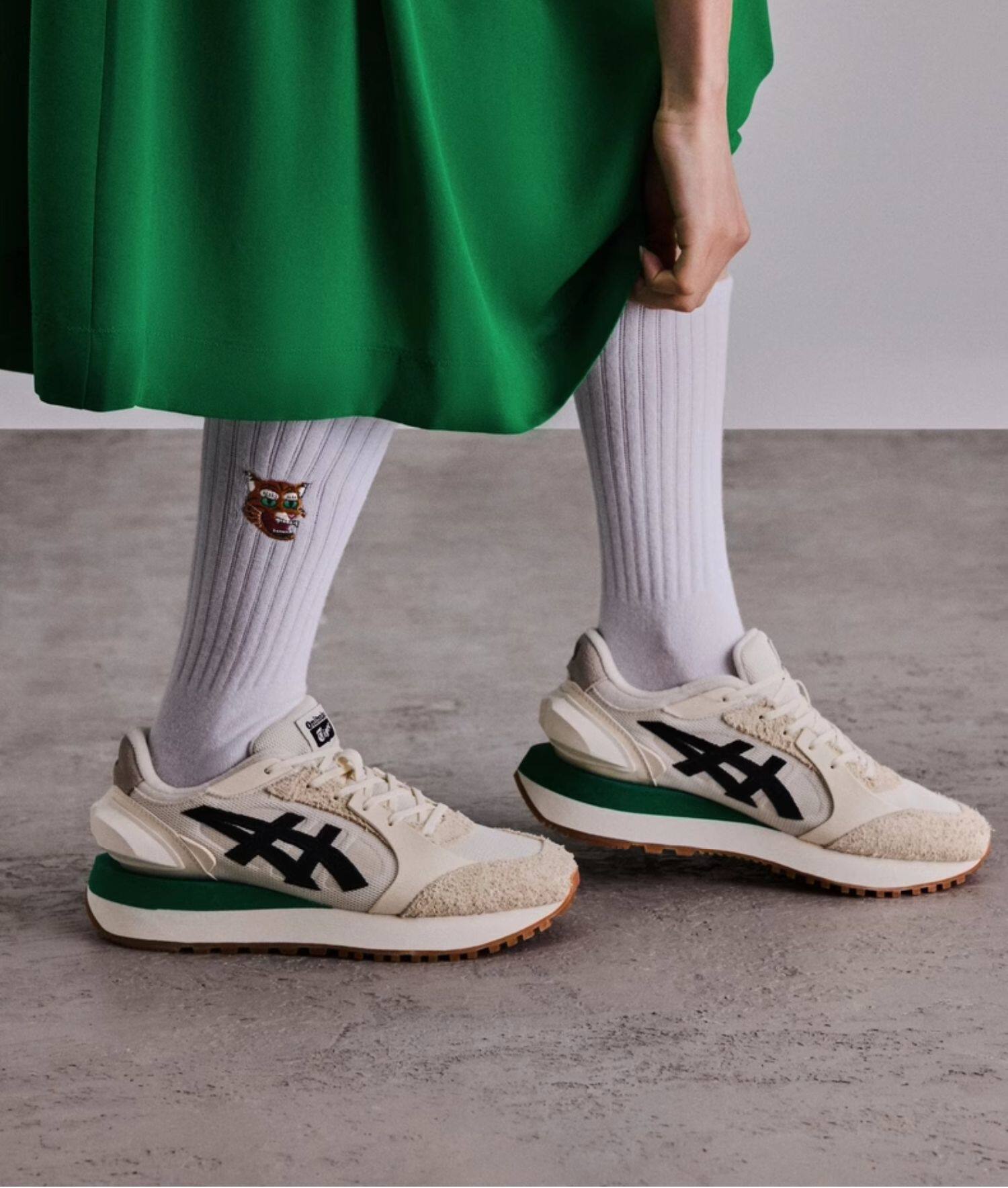 Папа обувь onitsuka tiger鬼塚虎moage co男女款时尚情侣休闲厚底老爹鞋