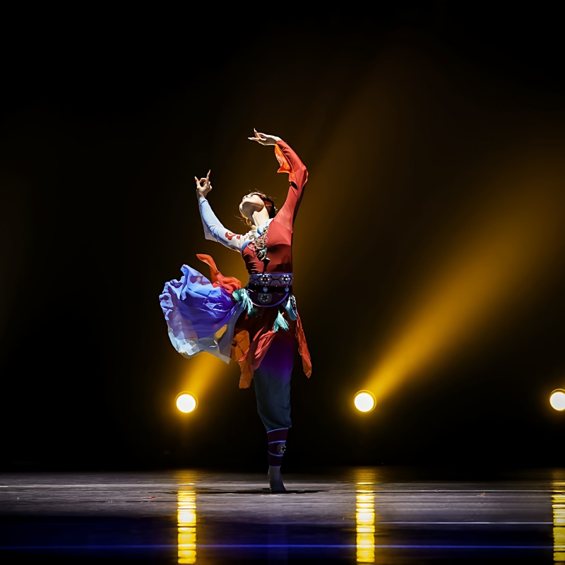 Peach and Plum Cup Zhezhi Dance of Youthful Elegance Dunhuang Flying Fairy Performance Costume Art Exam Dance Performance Costume Classical Dance Call of the Ancients