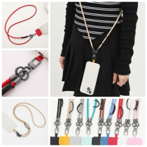 Yi Lians new leather mobile phone lanyard anti-lost crossbody wearable halter neck strong and durable strap rope mens and womens pendant