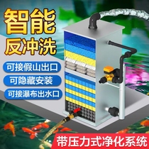 鱼池过滤器智能全自动反冲洗水循环系统户外锦鲤养鱼水池净水设备