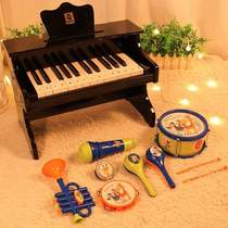 Toy Piano Electronic Keyboard Mini Pretty Baby Wooden Baby Small Childrens Wooden Playing Infant Girls Home