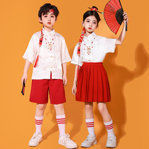 New Years Day Childrens Cantata Performance Costumes Cheerleaders and Games Performance Costumes Horse Face Skirts Poetry Recitation Performances Han Clothing