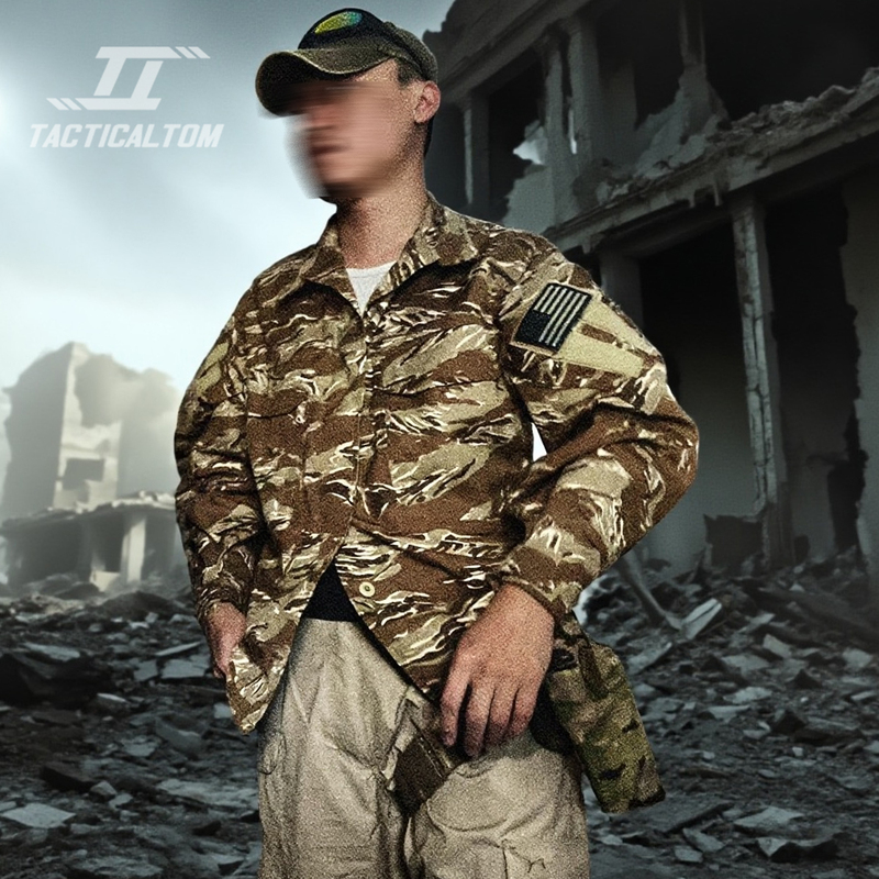Tactical Tom Gen3 Field Desert Tiger Stripe Camouflage Base Suit Combat Jacket Top Tactical Trend Tactical Tom Gen3 Field Desert Tiger Stripe Camouflage Base Suit Combat Jacket Top Tactical Trend