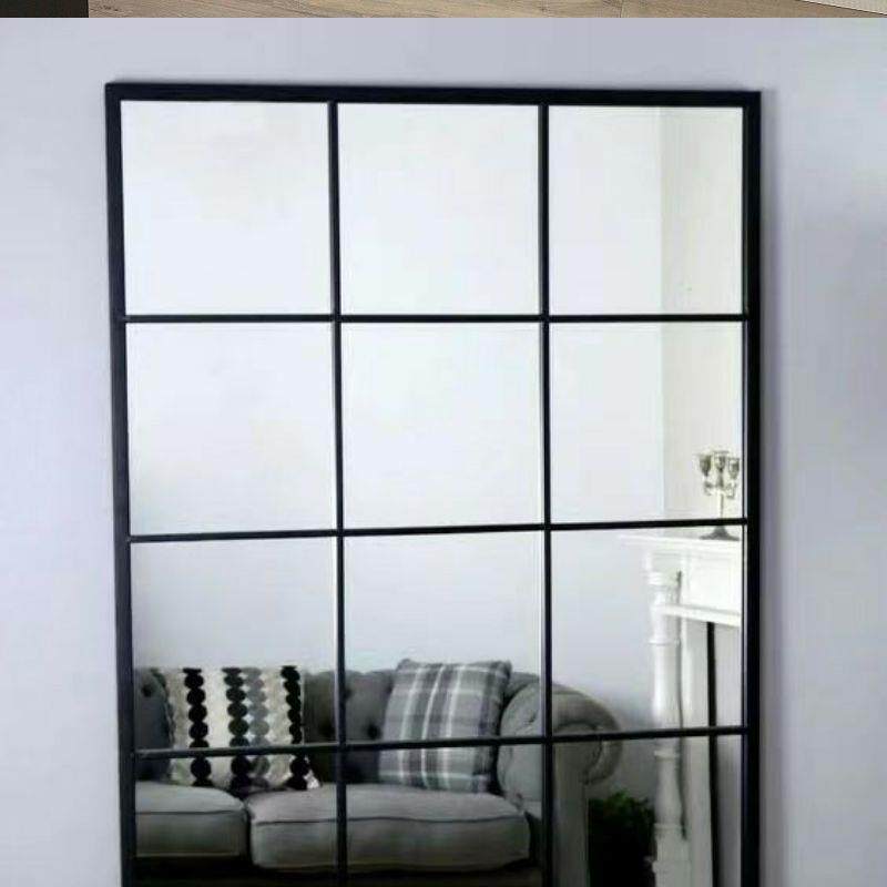 Декоративные зеркала 餐厅墙面装饰镜北欧现代简约方形壁挂室内客厅餐厅背景壁挂镜铁艺 Other