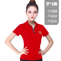 С молнией, красный, короткий рукав