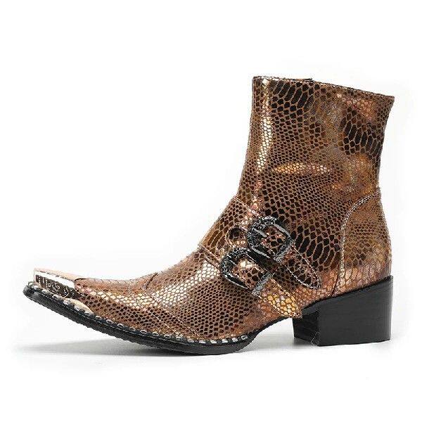 Челси сапоги spring men high heels martin boots model stage show belt buc 0001
